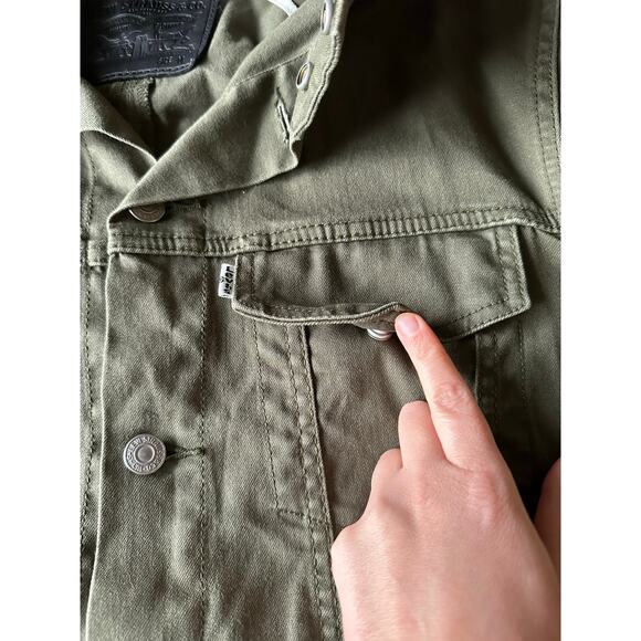 Levi's Men's Utility Arm Green Jacket Size Medium - Picture 5 of 8